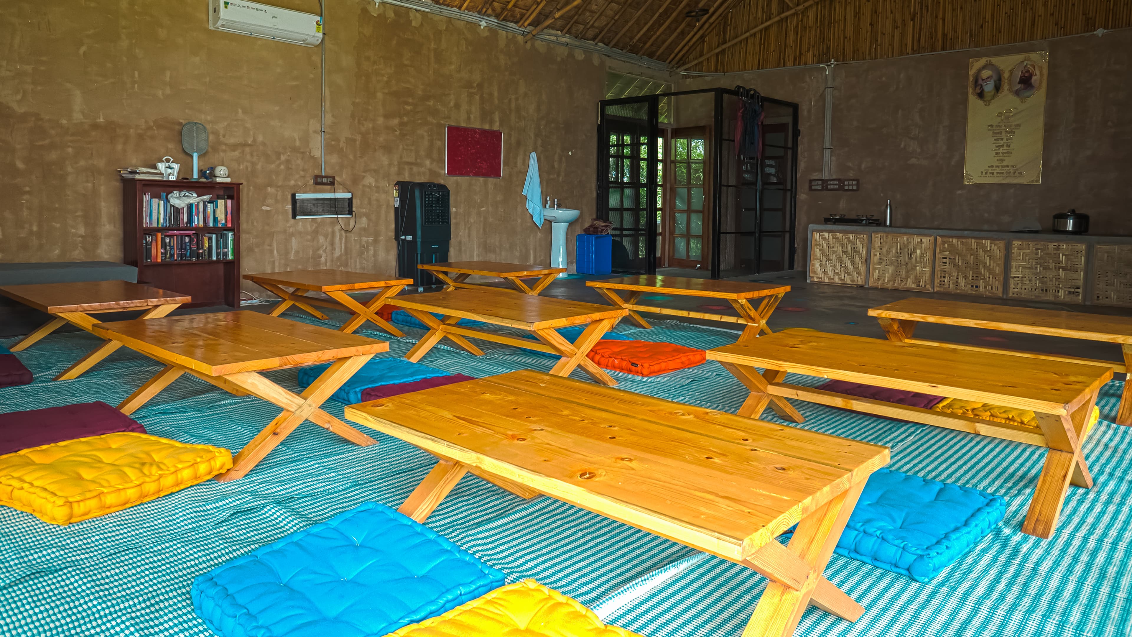 Outdoor meditation space